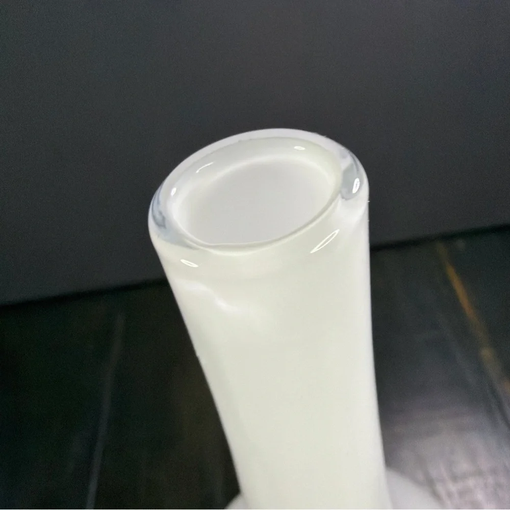 Retired IKEA Salong White Glass 12”Vase